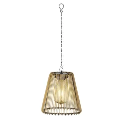 Lampadario da giardino solare (D17,5 cm) LED Calabre Dorato
