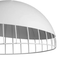 Lampadario rotondo metallo (D29,5 cm) Colisée Bianco