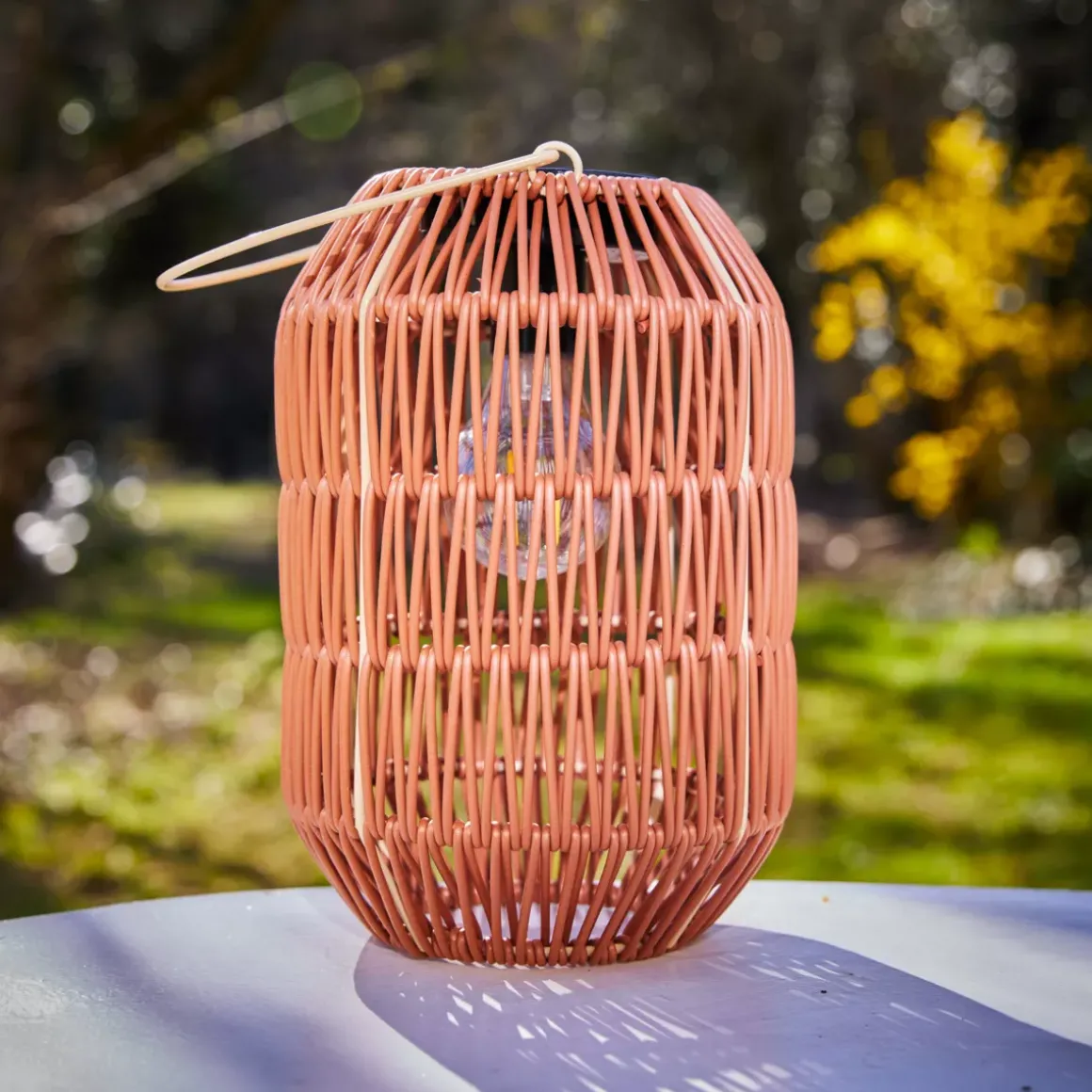 Lanterna da giardino solare LED (H24,5 cm) Toscane Terracotta