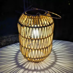 Lanterna da giardino solare LED (H24,5 cm) Toscane Naturale