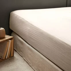 Outlet Lenzuolo con angoli garza di cotone (90 x 190 cm) Gaïa pampa Lenzuola Con Angoli
