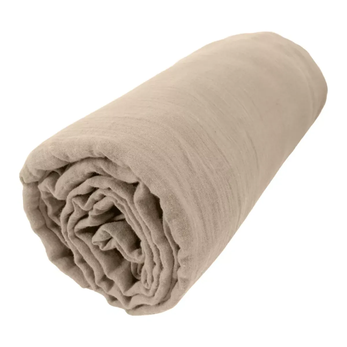 Hot Lenzuolo con angoli garza di cotone Gaïa Marrone Lenzuola Con Angoli