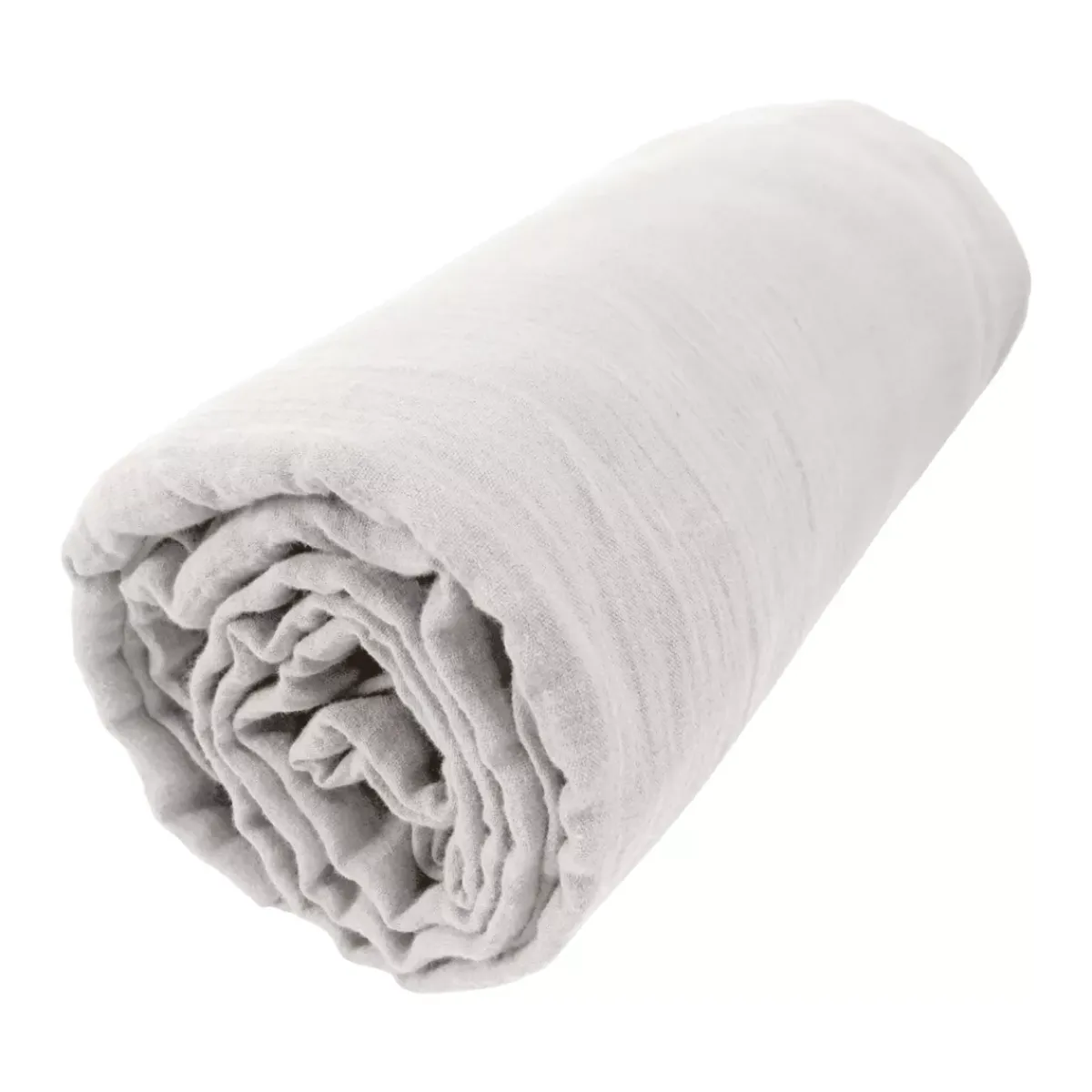 Hot Lenzuolo con angoli garza di cotone (160 x 200 cm) Gaïa Grigio nuvola Lenzuola Con Angoli