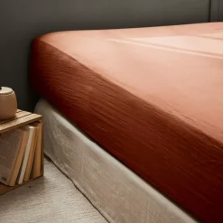 Outlet Lenzuolo con angoli garza di cotone (140 cm) Gaïa Lenzuola Con Angoli