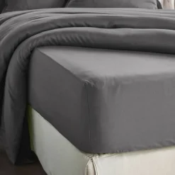 Sale Lenzuolo con angoli in lyocell Tencel™ (180 x 200 cm) Olivia Granito Lenzuola Con Angoli