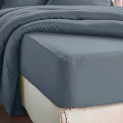 Outlet Lenzuolo con angoli in lyocell Tencel™ (140 x 190 cm) Olivia stone Lenzuola Con Angoli