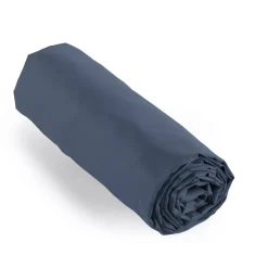 Best Lenzuolo con angoli percalle di cotone (90 cm) Cali Blu marino Lenzuola Con Angoli