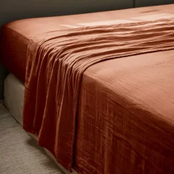 Sale Lenzuolo sopra garza di cotone (240 x 300 cm) Gaïa Lenzuola Superiori