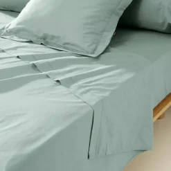 Outlet Lenzuolo sopra percalle di cotone (240 x 300 cm) Cali Lenzuola Superiori