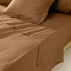 Sale Lenzuolo sopra percalle di cotone (180 x 290 cm) Cali Lenzuola Superiori