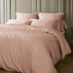 Online Lenzuolo sotto in raso di bambù (90 x 190 cm) Sienna Rose blush Lenzuola Con Angoli