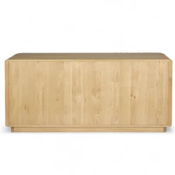 Madia 3 ante in legno massello di rovere (158 x 75 cm) Altos Naturale