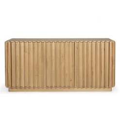 Madia 3 ante in legno massello di rovere (158 x 75 cm) Altos Naturale