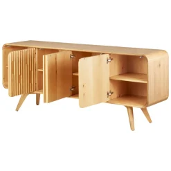 Madia 4 ante in rovere massiccio (200 x 80 cm) Bilbao Naturale