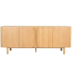 Madia 4 ante in rovere massiccio (200 x 80 cm) Oakland Naturale