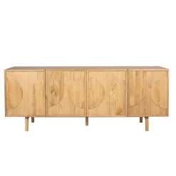 Madia 4 ante in rovere (200 x 80 cm) Olys Naturale