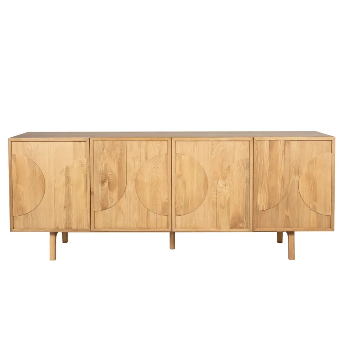 Madia 4 ante in rovere (200 x 80 cm) Olys Naturale