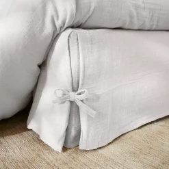 Sale Mantovana garza di cotone (140 x 190 cm) Gaïa Grigio nuvola Accessori Letto