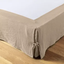 Discount Mantovana Garza di cotone (160 x 200 cm) Gaïa Marrone Accessori Letto