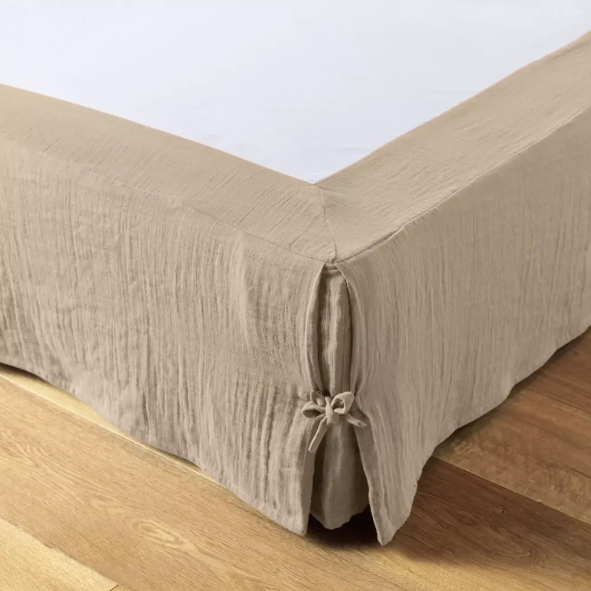 Sale Mantovana Garza di cotone (180 x 200 cm) Gaïa Marrone Accessori Letto