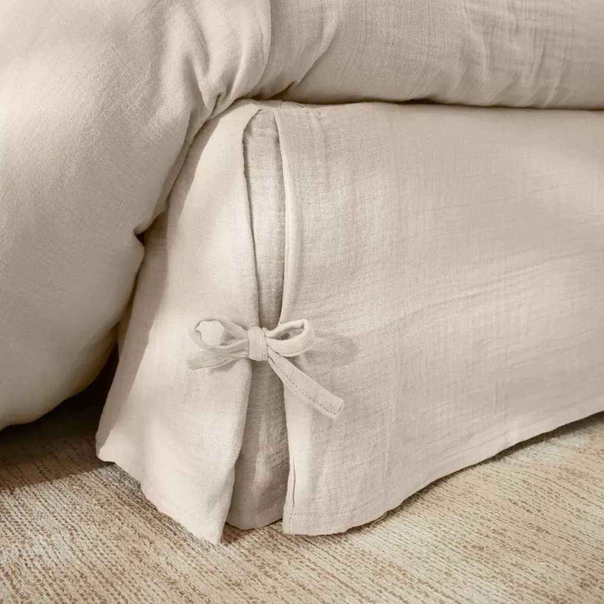 Clearance Mantovana garza di cotone Gaïa pampa Accessori Letto