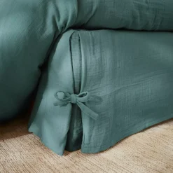 Clearance Mantovana garza di cotone ( Gaïa Blu anatra Accessori Letto