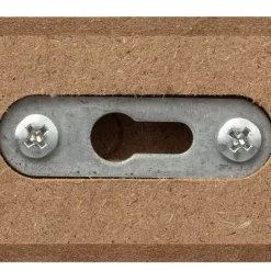 Mensola angolare in legno (25 cm) Bianco