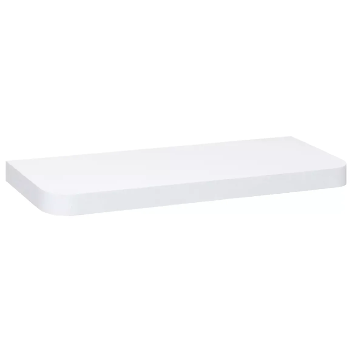 Mensole da parete in legno (60 cm) Angoli arrotondati Fixy Bianca