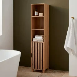Mobile colonna bagno in legno (166 x 35 cm) Karma Naturale