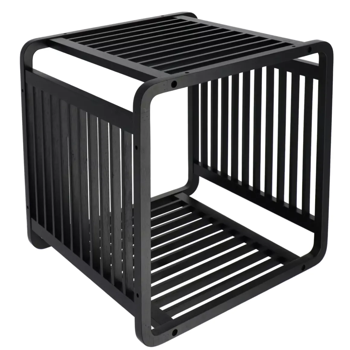 Mobile portaoggetti impilabile (33 x H33 cm) Smart Kube Nero