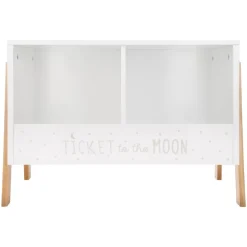 Mobiletto doppio per bambini (H40 cm) Scrittura Bianco