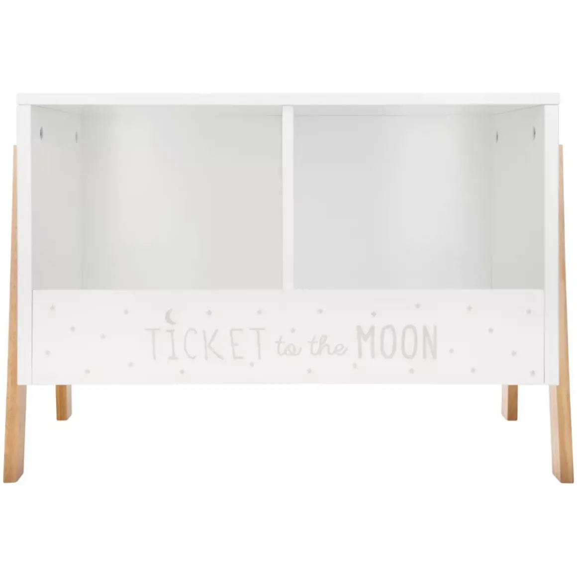 Mobiletto doppio per bambini (H40 cm) Scrittura Bianco