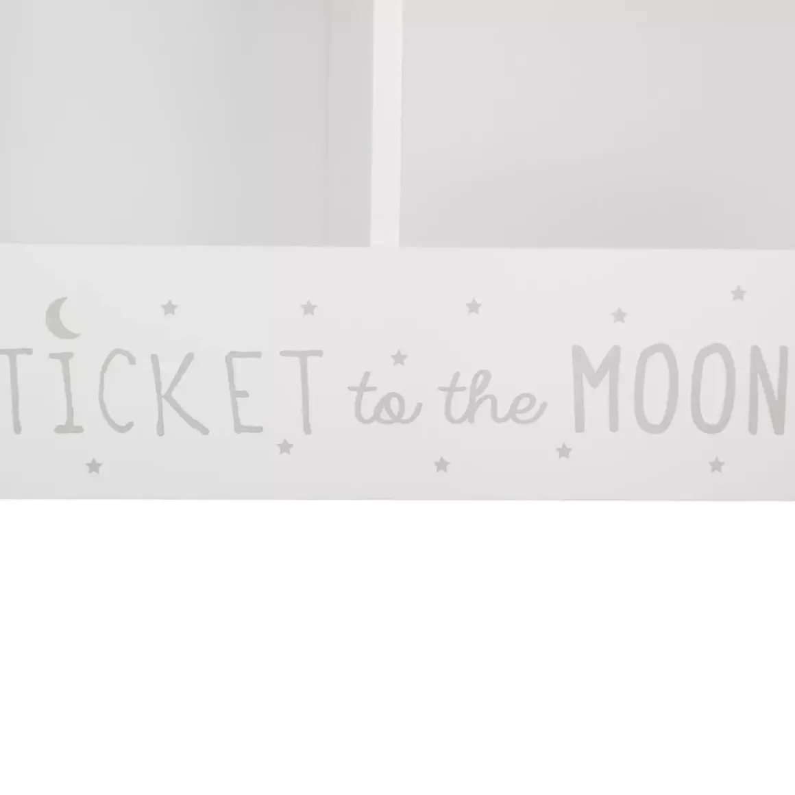 Mobiletto doppio per bambini (H40 cm) Scrittura Bianco