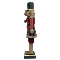 Musicista Schiaccianoci (H154 cm) musicale e animato Teddy rosso