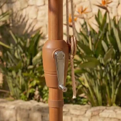Ombrellone da giardino rotondo con frange (D2.5 m) Mexico Rosa pesca