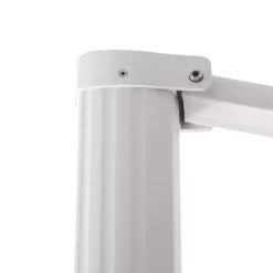 Ombrellone decentrato rettangolare in alluminio con base (3 x 4 m) Elyra Bianco e Grigio