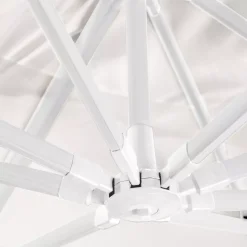 Ombrellone rettangolare alluminio (4 x 3m) Yucatan Bianco