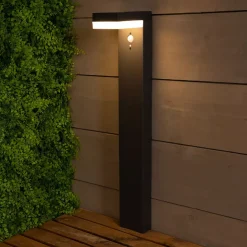 Paletto da giardino solare 40 LED 600 lumen (H70 cm) Elite Grigio antracite