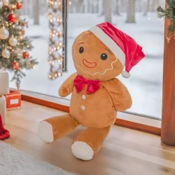 Peluche di Natale (H50 cm) Omino di Pan di Zenzero