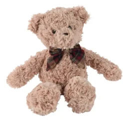 Peluche morbida (H30 cm) Gaston e Fiocco a quadri