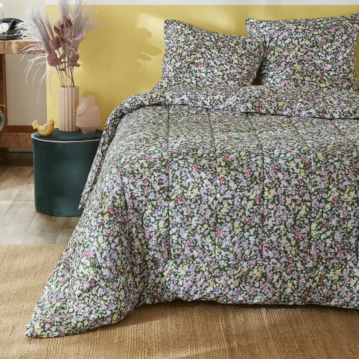Online Piumino stampato temperato (140 x 200 cm) e una federa in cotone Myosotis Piumini, Cuscini Letto, Cuscini A Rullo