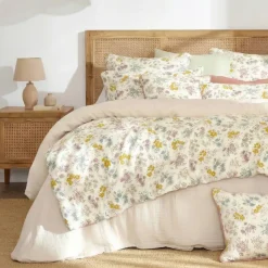 Piumone in garza di cotone (90 x 200 cm) Gaïa Aquarelle Multicolore Copriletti, Trapuntine E Runner Letto