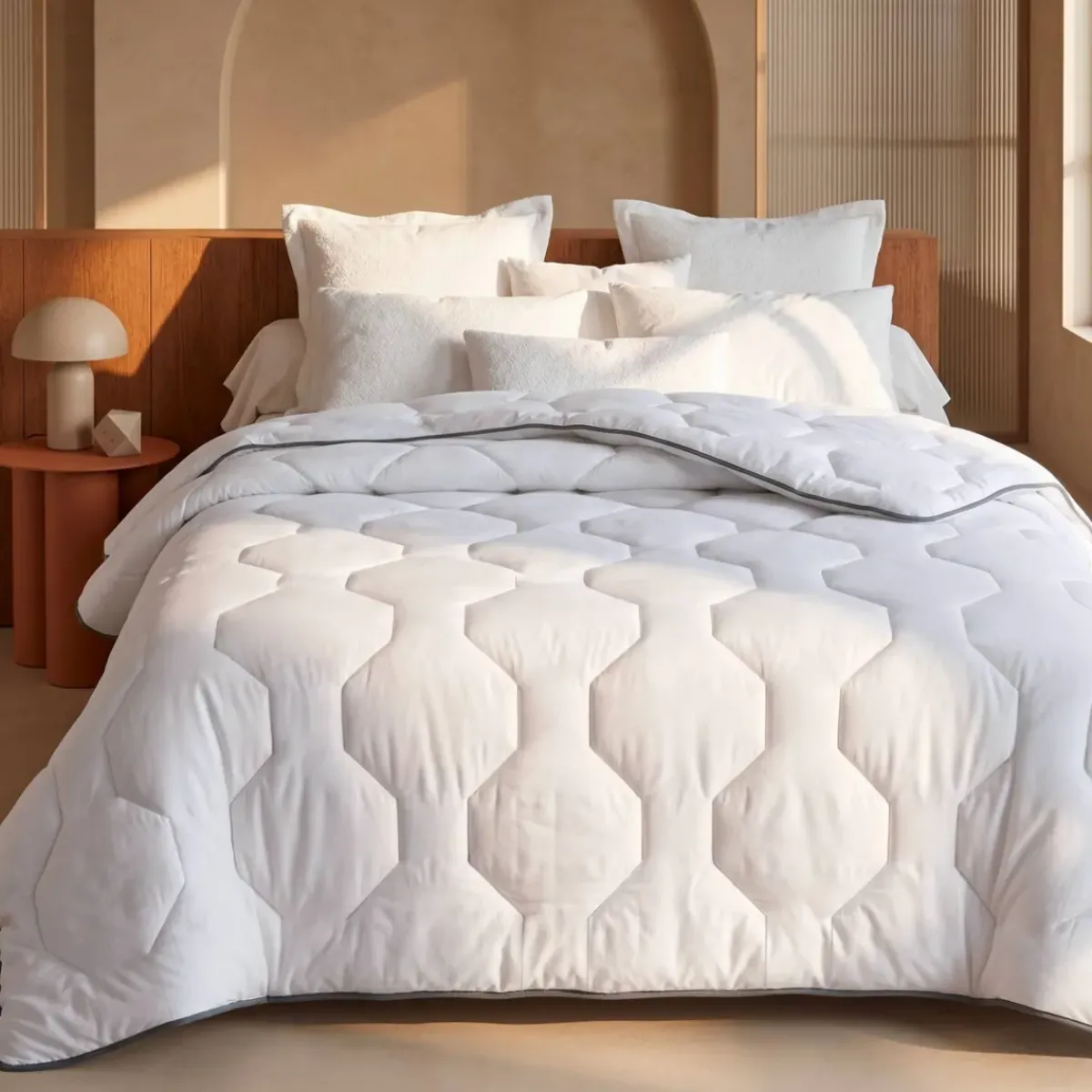 Discount Piumone molto caldo fodera percalle di cotone (240 x 220 cm) Galaxie Piumini, Cuscini Letto, Cuscini A Rullo