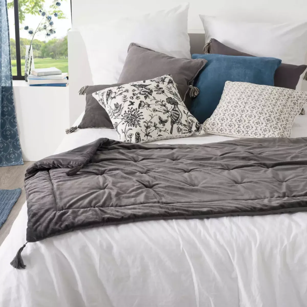 Outlet Piumotto velluto (80 x 180 cm) Slow Copriletti, Trapuntine E Runner Letto
