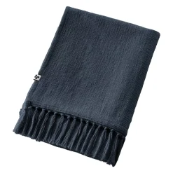 Plaid cotone (130 x 160 cm) Sixtine Blu notte