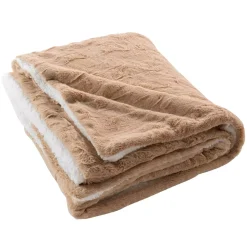 Plaid ecopelliccia (150 cm) Foxy Tortora