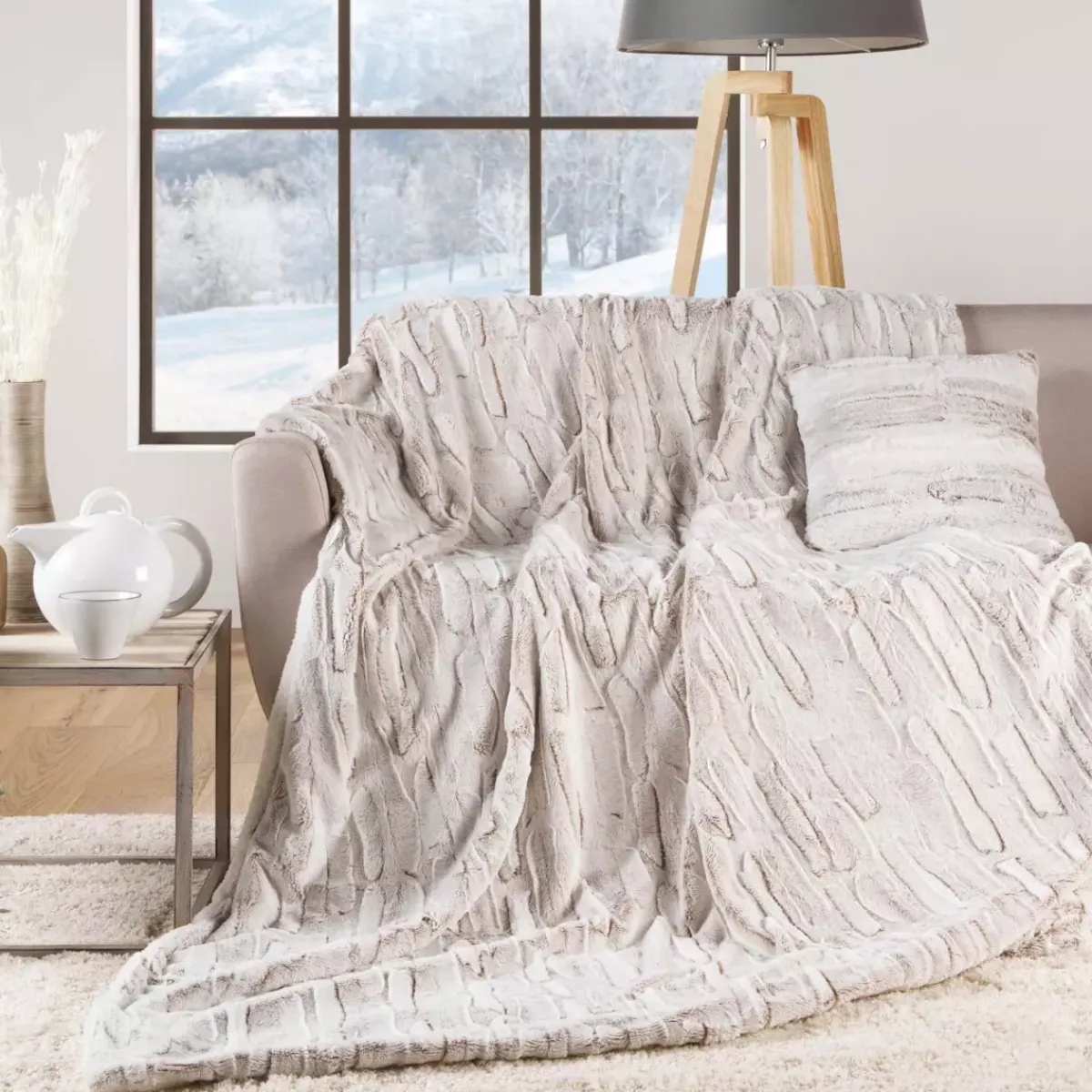 Sale Plaid ecopelliccia (220 cm) Lynx Plaid E Teli Copritutto