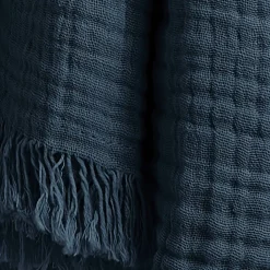 Sale Plaid garza di cotone (160 cm) Gaïa Plaid E Teli Copritutto|Copriletti, Trapuntine E Runner Letto