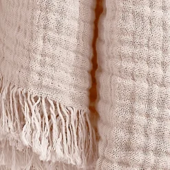 New Plaid garza di cotone (160 cm) Gaïa Plaid E Teli Copritutto|Copriletti, Trapuntine E Runner Letto