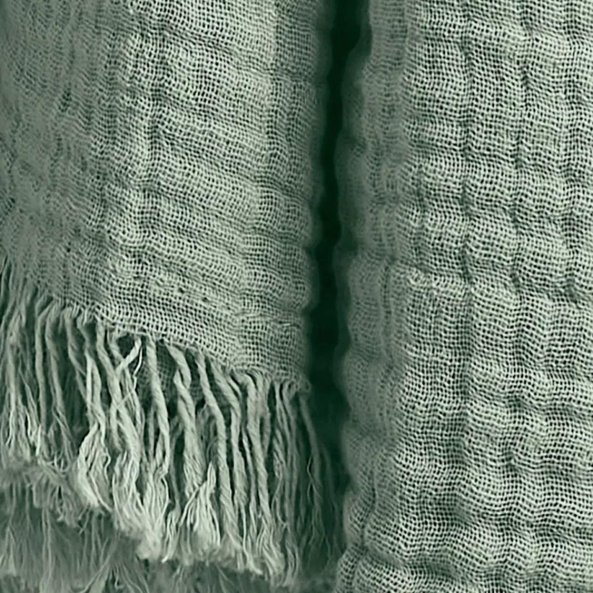 Online Plaid in garza di cotone (130 x 160 cm) Gaïa Plaid E Teli Copritutto|Copriletti, Trapuntine E Runner Letto